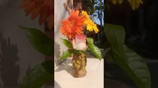 1 Minute Craft  Bamboo Flower Vase Making  #recycle #shortsfeed #art #diy #artandcraft #craftideas