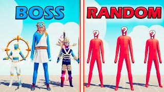 BOSS UNITS TEAM vs RANDOM UNITS TEAM - Totally Accurate Battle Simulator | TABS