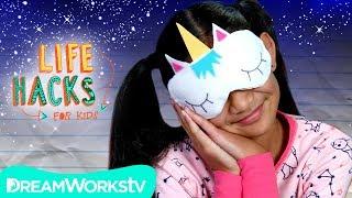 Unicorn Sleeping Mask + More Bedtime Hacks | LIFE HACKS FOR KIDS