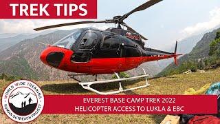 Flying to/from Lukla with Helicopters (not planes) for Everest Base Camp Trek | Trek Tips