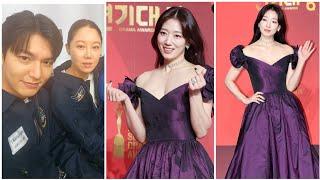 LEE MIN HO PRAISED PARK SHIN HYE FOR HER STUNNING LOOKS IN THE SBS DRAMA AWARDS 2024 !!