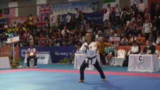 Jansu Maestro Alberto Delgado. 8th WTF World Poomsae Taekwondo Championships (Indonesia)