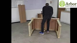 Wooden MDF Top Workbench With Double Drawers