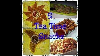 5 tea time snacks recipes/5 snacks recipe/5 tea time Indian snacks/ tea time snacks/snacks recipes