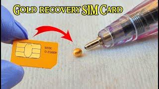 Gold recovery from SIM Card cell phones Sim cards recycling gold