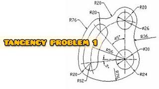 TANGENCY 1 in | Technical drawing | Engineering drawing