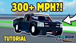 NEW GLITCH?! Insane Speeds Using Trophy Truck?! Car Dealership Tycoon #cardealershiptycoon #roblox