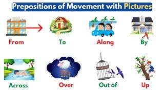 Prepositions of Movement | Prepositions in English with Pictures | Preposition