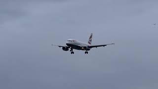 British Airways A319 long landing