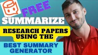 Best ai summarization tools | How to summarize an article  | Tenorshare ChatPDF AI summarizer  free