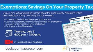 Applying for Missing Exemptions | Cook County Assessor's Office