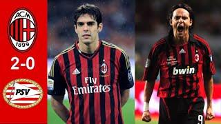 AC Milan 2 x 0 PSV Eindhoven (Kaka, Shevchenko) ●UCL 2004/2005 Extended Goals & Highlights