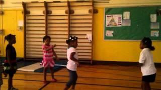 Kids jumping rope