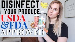 HOW TO DISINFECT FRESH PRODUCE FROM VIRUSES/FDA AND USDA GUIDELINES/COVID19 PREVENTION