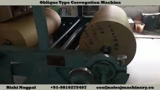 Nagpal natraja Fingerless Single facer Oblique Type Corrugation Machine