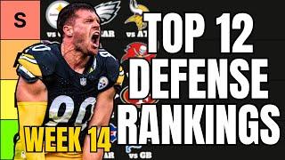 Top 12 Fantasy Football Defense Rankings For Week 14