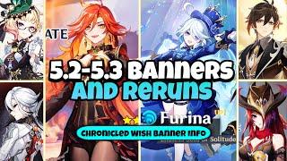 NEW UPDATE!! All Character Banners From Version 5.2 to 5.3 Along With Reruns - Genshin Impact