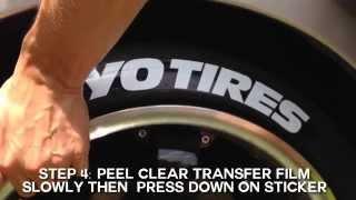 Toyo Tires Peel & Stick Tire Stickers - DIY Application Guide