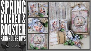 Spring Chicken & Rooster Farmhouse DIYs | Spring 2024