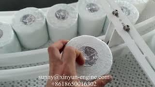 High speed single roll toilet paper packing machine