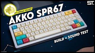 Akko SPR67 Build & Sound Test (V3 Cream Yellow)