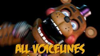 Rockstar Freddy | All Voicelines with Subtitles | Ultimate Custom Night