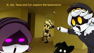 N, Uzi, Cyn and Tessa explore the backrooms! +Extra! / Ft in description! /