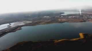 http://www.SveinSjoen.ca Flying over Fort Mcmurray Oil Sands Syncrude and Suncor