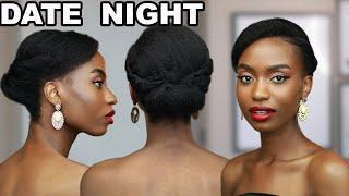 THE DATE NIGHT UPDO HAIRSTYLE YOU NEEDED  | SIMPLE 4C NATURAL HAIRSTYLE