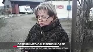 DESEURI MEDICALE PERICULOASE DEPOZITATE ILEGAL INTR O HALA DIN CARTIERUL ITCANI