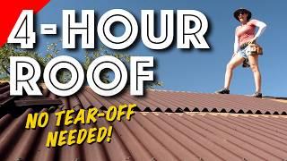 Easy DIY Roof Over Old Shingles