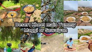 Desert Yummy spicy Maggi Recipe || Breakfast Maggi & Doodh Sewaiyan full enjoy |