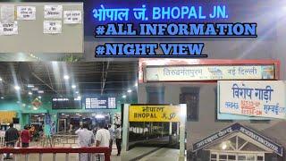 Bhopal Junction Railway Station Complete Video , All Information , Night Views