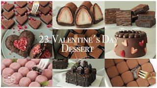 23가지발렌타인데이 초콜릿&하트 케이크 디저트 레시피 모음.zip:23 Valentine's Day Chocolate&Heart Cake Dessert | Cooking tree