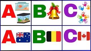 ENGLISH ALPHABETS ||A B C D E F G H I J K L M N O P Q R S T U V W X Y Z || A FOR Aquarium Australia