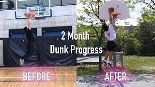 My 2 Month Dunk Progression (5'11 Asian)