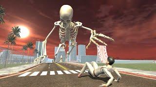 Franklin Become Giant Skeleton And Kill Police In Indian Bike Driving 3D