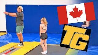 Tumbling with Athletes from Canada and Top Gun!