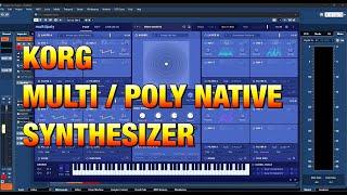 KORG MULTI / POLY NATIVE - Analog Modeling Synth - The BIG Sound Test