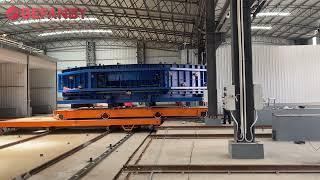 Electric Ferry Rail Transfer Cart,Industry Flatbed Transfer Trolley On Track