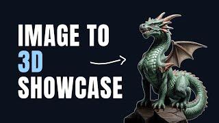 3D AI Studio - Generating a Dragon from an Image, Image to 3D Showcase