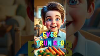 Eyes Turn Red?! | #shorts #kids #cute #innocent #smile #funny  #reels #feed #short #shortsfeed