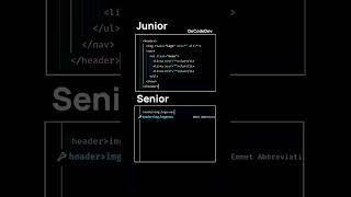 Junior vs Senior: HTML Emmet Version #html #webdevelopment #coding #html5