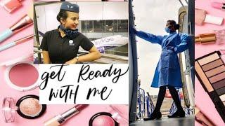 Get Ready with me for the flight/ Cabincrew makeup /By- Mansi yadav