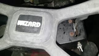 Wizard mower first ride