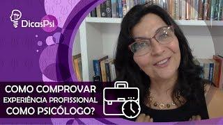 #DicasPsi - Como comprovar experiência profissional como psicólogo?