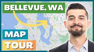  Bellevue, WA City Map Tour | Moving To Bellevue | Living In Bellevue, WA | Seattle Real Estate