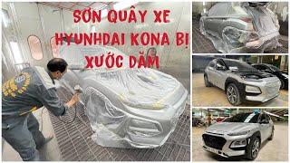 Sơn xe Hyunhdai Kona màu bạc cho Mạnh Linh Mê Xe và cái kết đẹp 