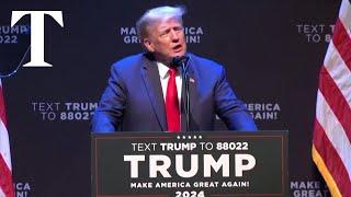 Trump goes after Ron DeSantis at Iowa rally