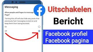 Hoe Facebook-bericht uit te schakelen |  Schakel de berichtoptie op Facebook-pagina uit